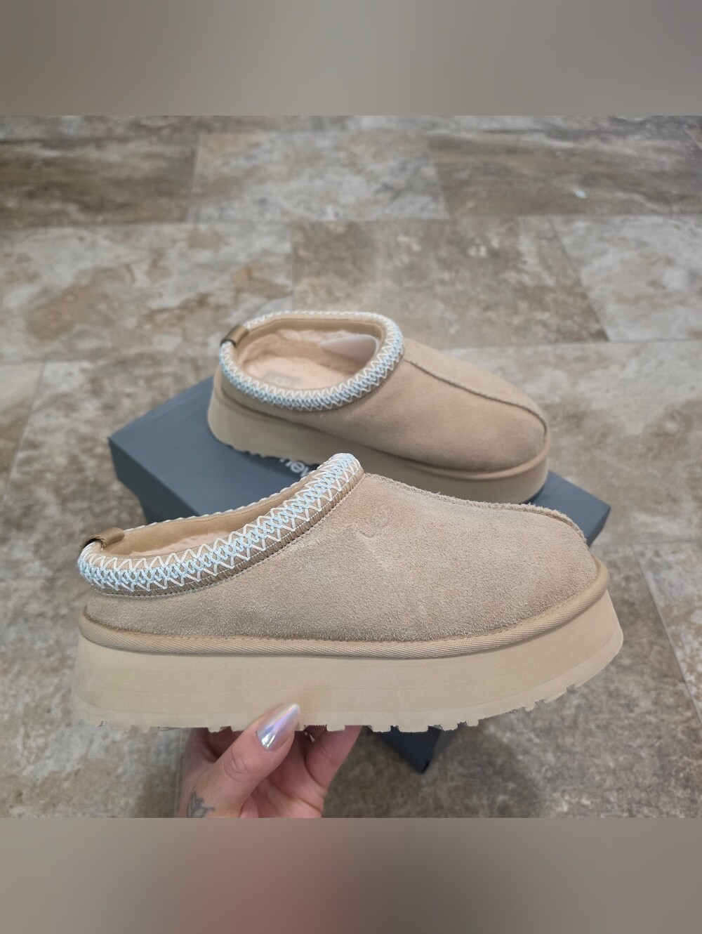 Womens UGG® Tazz II Platform Slipper - Sand